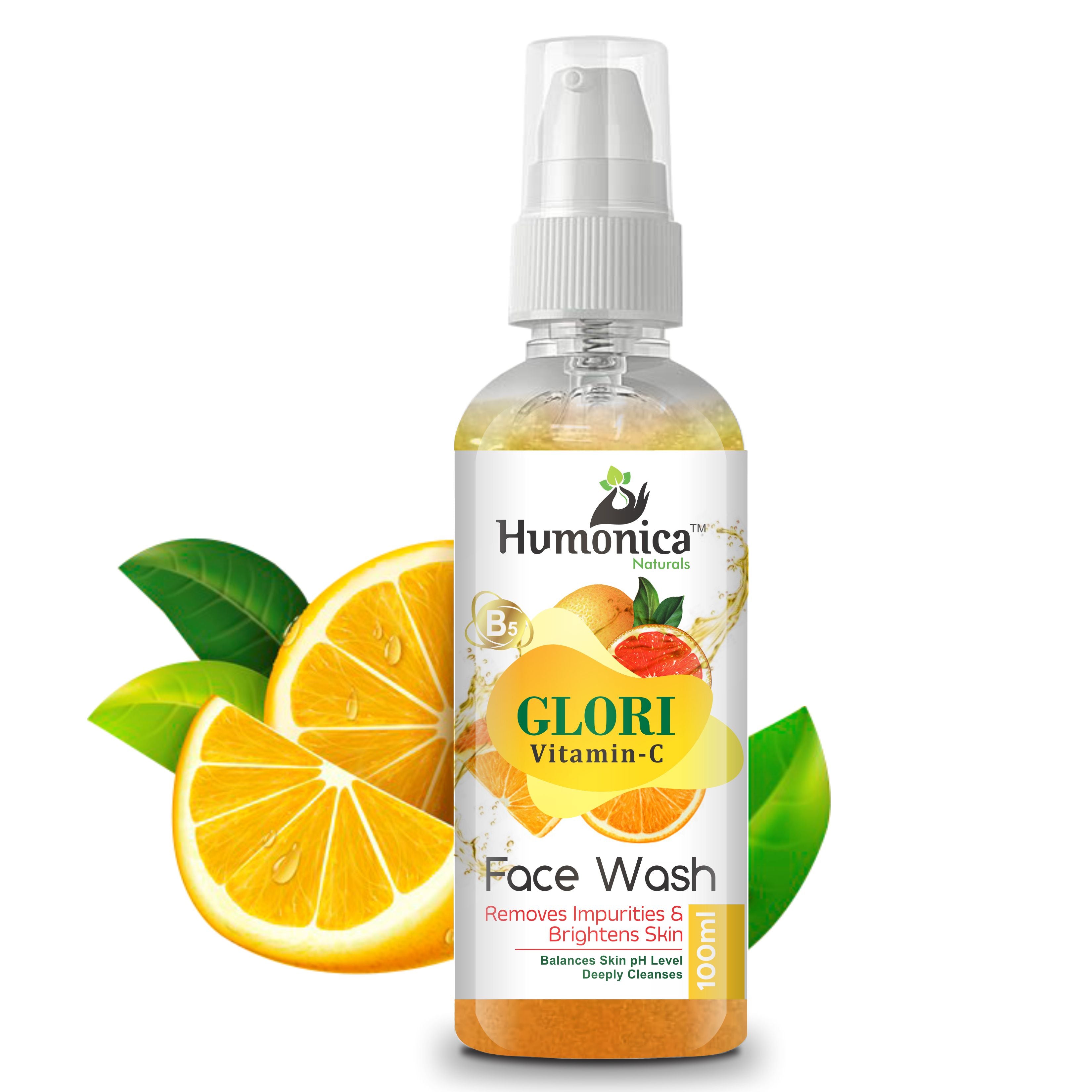 Humonica Naturals Vitamin C Face Wash for Glowing Skin & Dark Spot Care