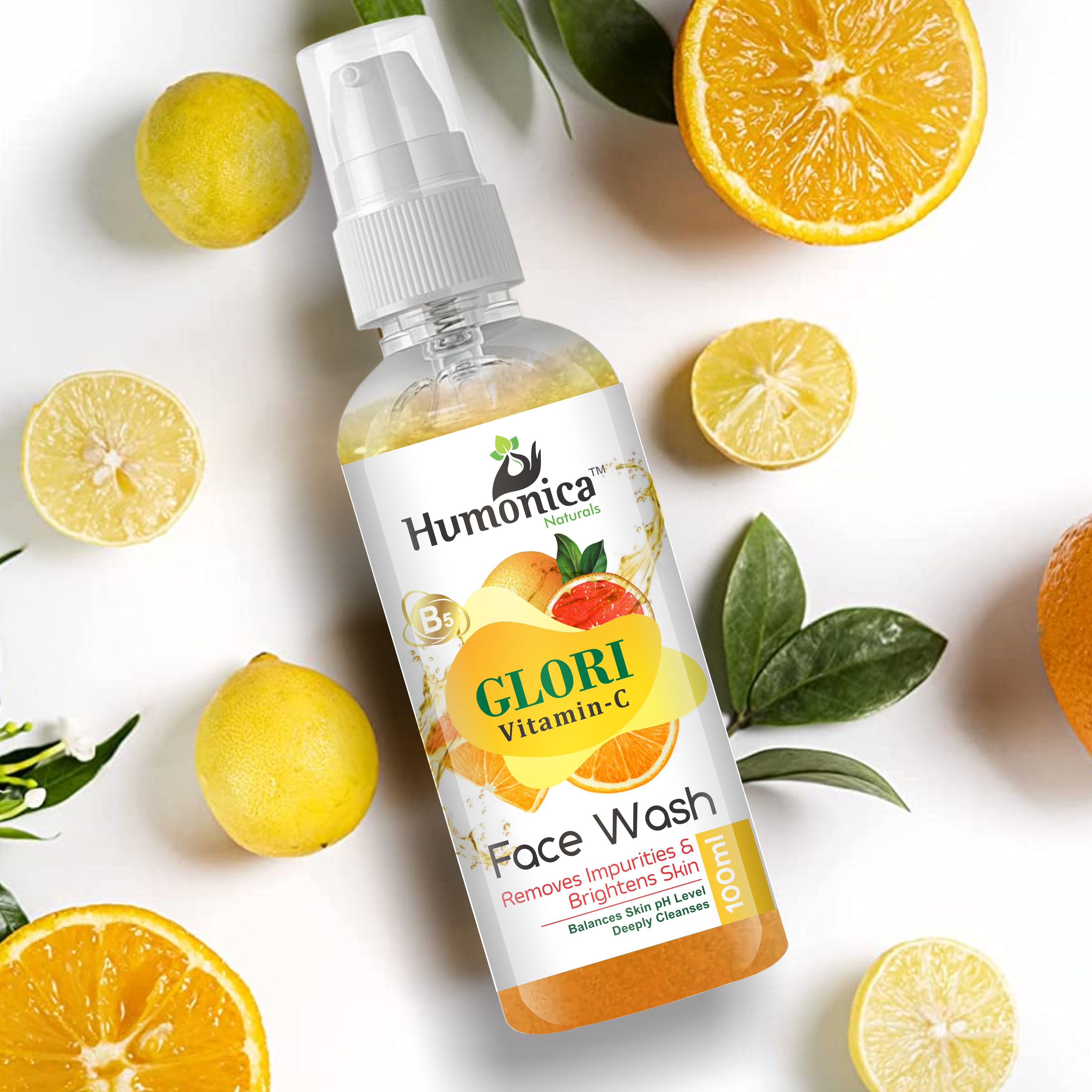 Humonica Naturals Vitamin C Face Wash for Glowing Skin & Dark Spot Care