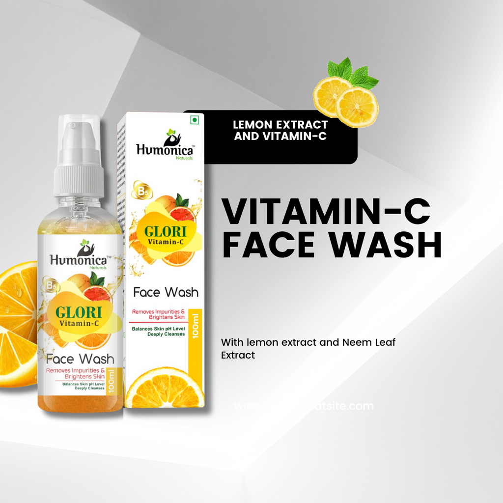 Humonica Naturals Vitamin C Face Wash for Glowing Skin & Dark Spot Care