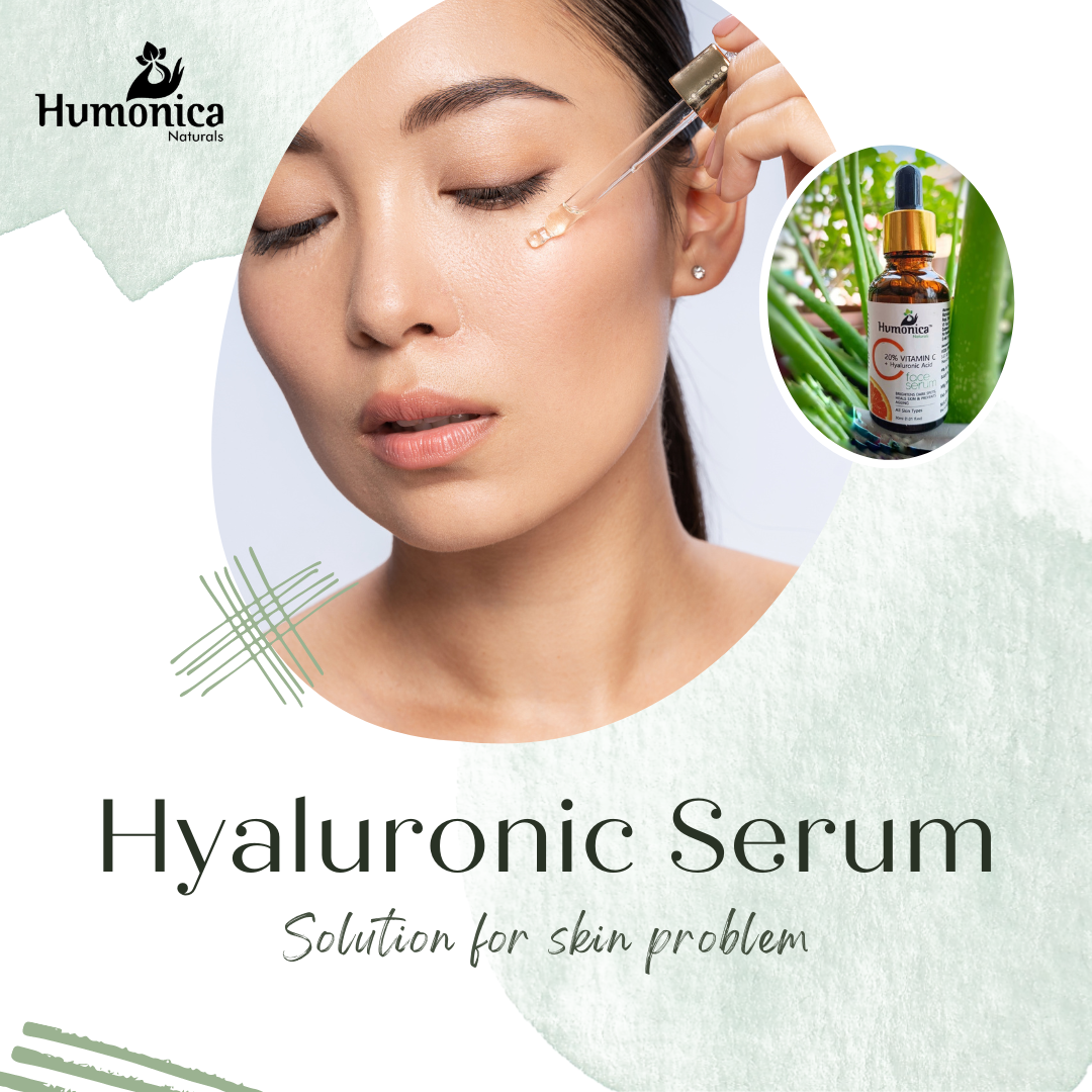 Humonica Naturals Vitamin C+ HA Face Serum for Glowing Skin & Dark Spots