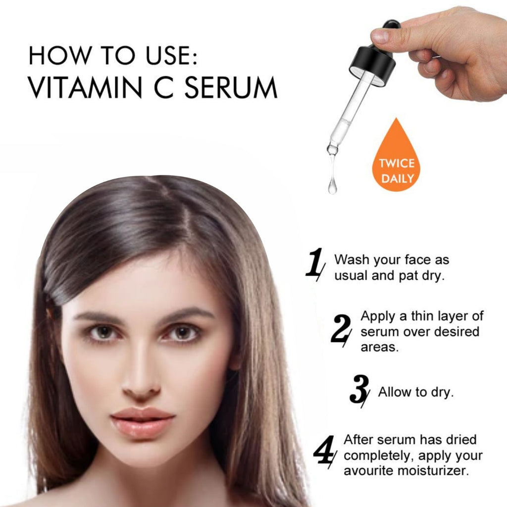 Humonica Naturals Vitamin C+ HA Face Serum for Glowing Skin & Dark Spots