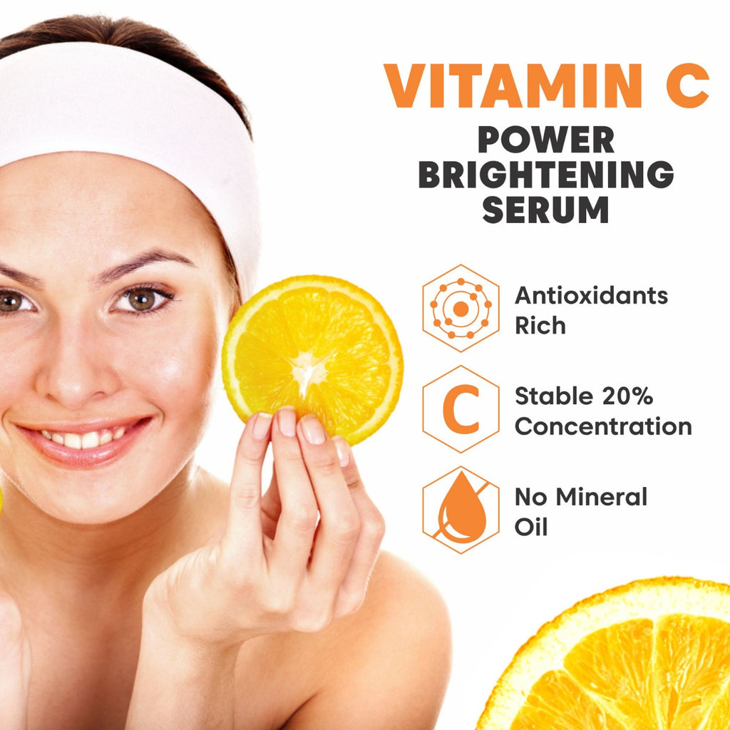 Humonica Naturals Vitamin C+ HA Face Serum for Glowing Skin & Dark Spots